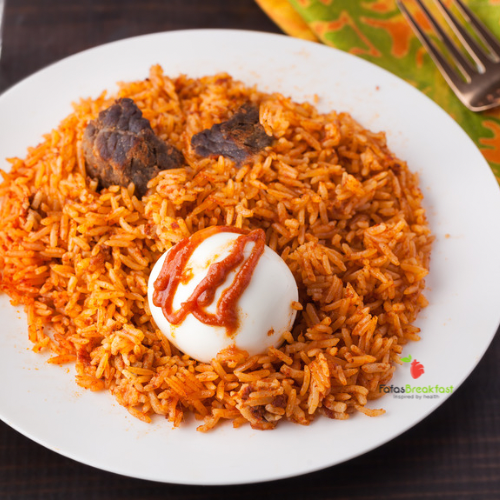 Why Ghanaian Rice Served with High Carbohydrates.